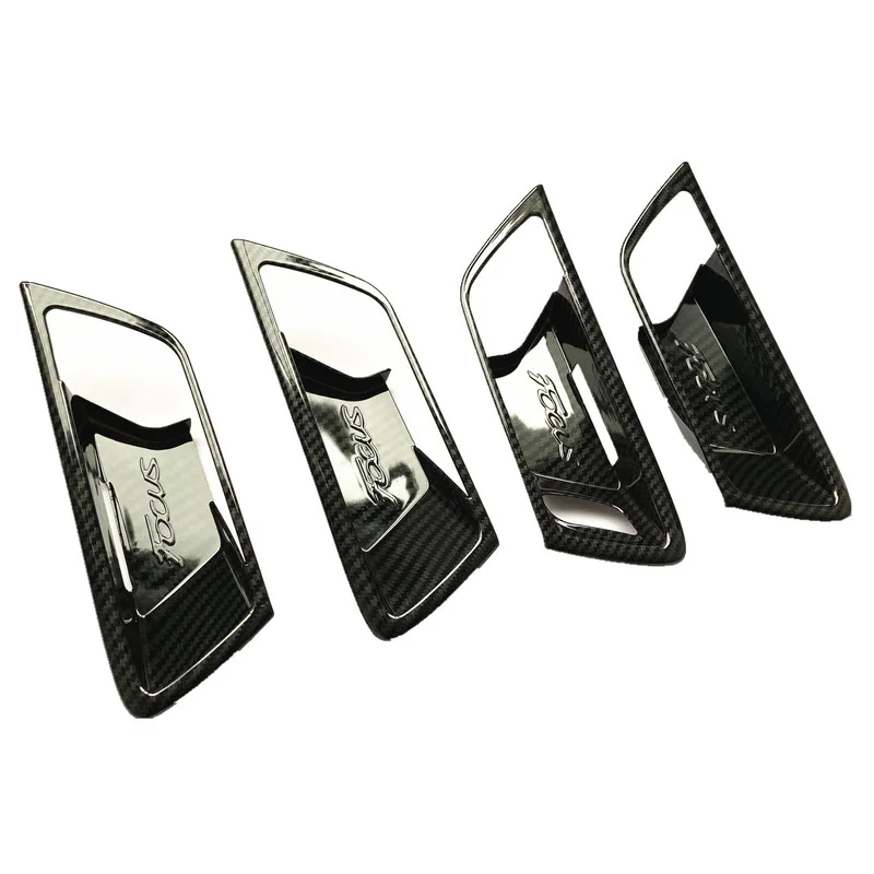 

Наклейки на чаши для внутренней двери автомобиля 2019 Ford Focus, внутренняя ручка, аксессуары для интерьера автомобиля, модифицированные аксессу...