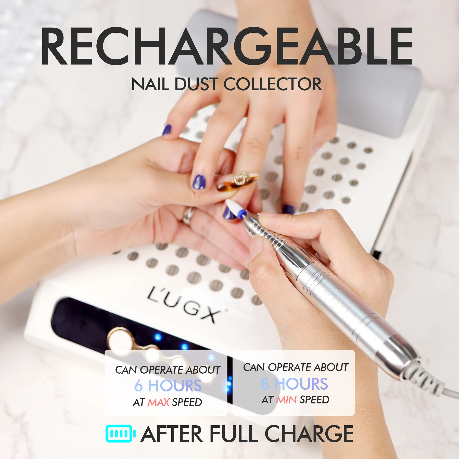 LUGX Pro 70 Вт Профессиональный Мощный беспроводной Перезаряжаемый пылесос для