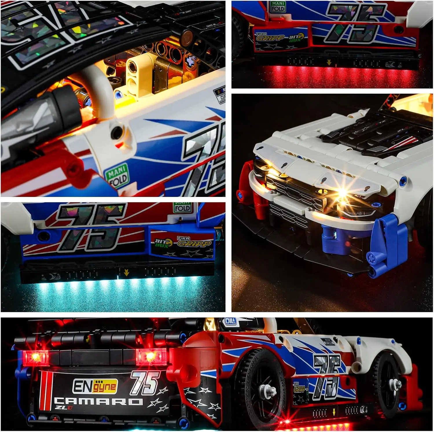 Светодиодная подсветка Hprosper для LEGO NASCAR Next Gen Chevrolet Camaro ZL1 42153