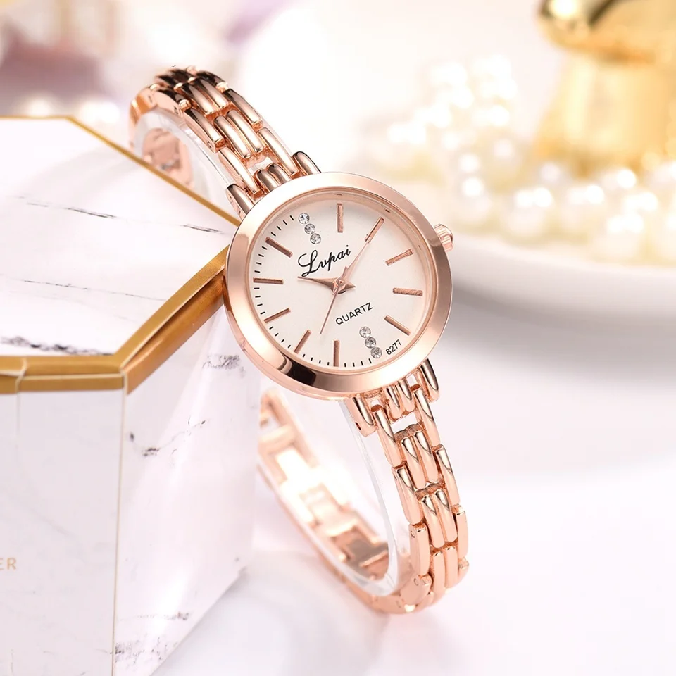 

Luxury Ladies Watch Diamond Bracelet Stainless Steel Chain Watch for Women Rose Gold Dress Casual Quartz Watch Clock Reloj Mujer