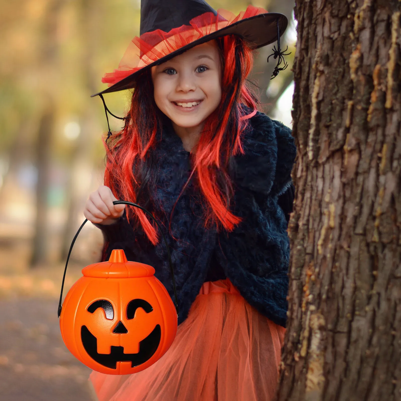 Украшение Чаши Для Конфет На Хэллоуин Желтое Портативное Кухонное Ведро Дома