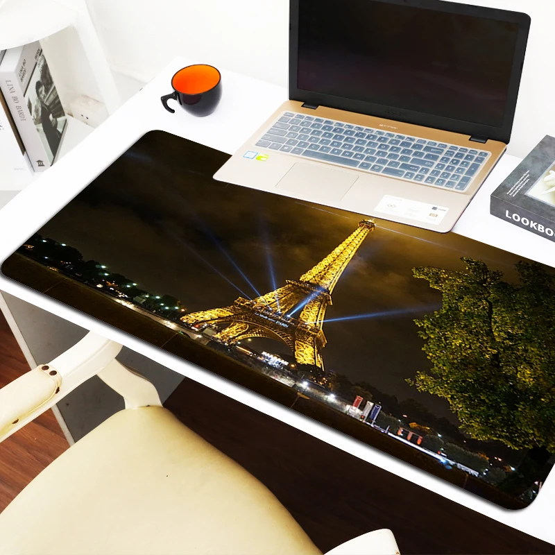 

Desk Accessories Eiffel Tower Large Mouse Pad Xxl Computer Desks Pc Cabinet Games Gamer Keyboard Mousepad Anime Mat Gaming Mats