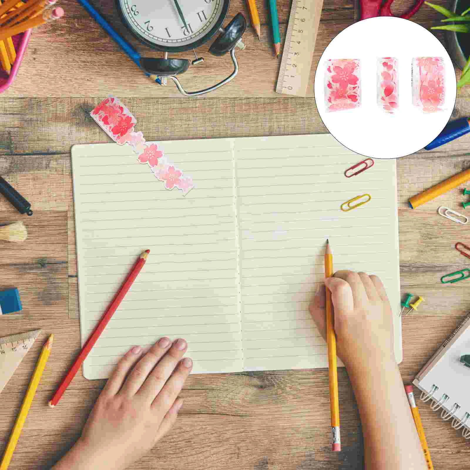 

3 рулона клейких лент для скрапбукинга Сакура Васи шикарные канцелярские наклейки