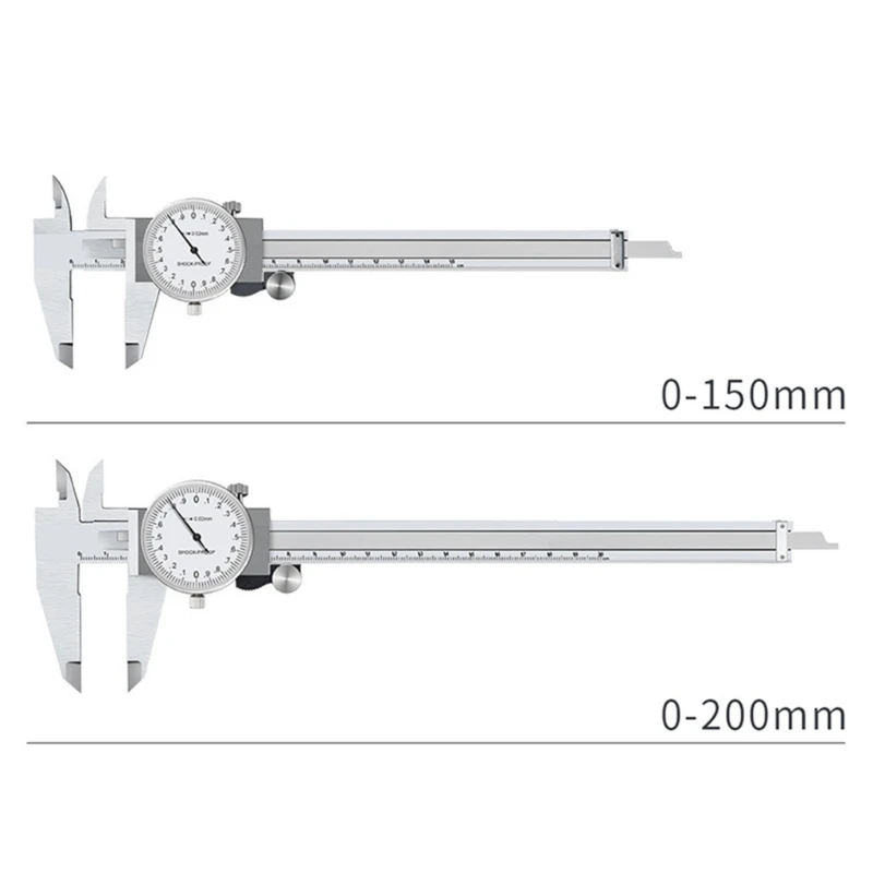 

Vernier Caliper With Meter Dial Calipers Metal-Gauge Micrometer Ruler Metal Caliper Stainless-Gauge Depth Measuring Tool
