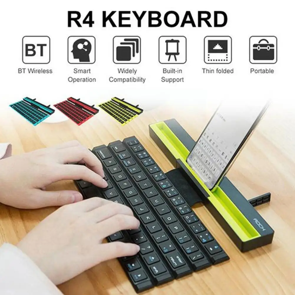 

Mini Portable Folding Bluetooth-compatible Keyboard For Android For Ios Devices With Bt Function U1n5