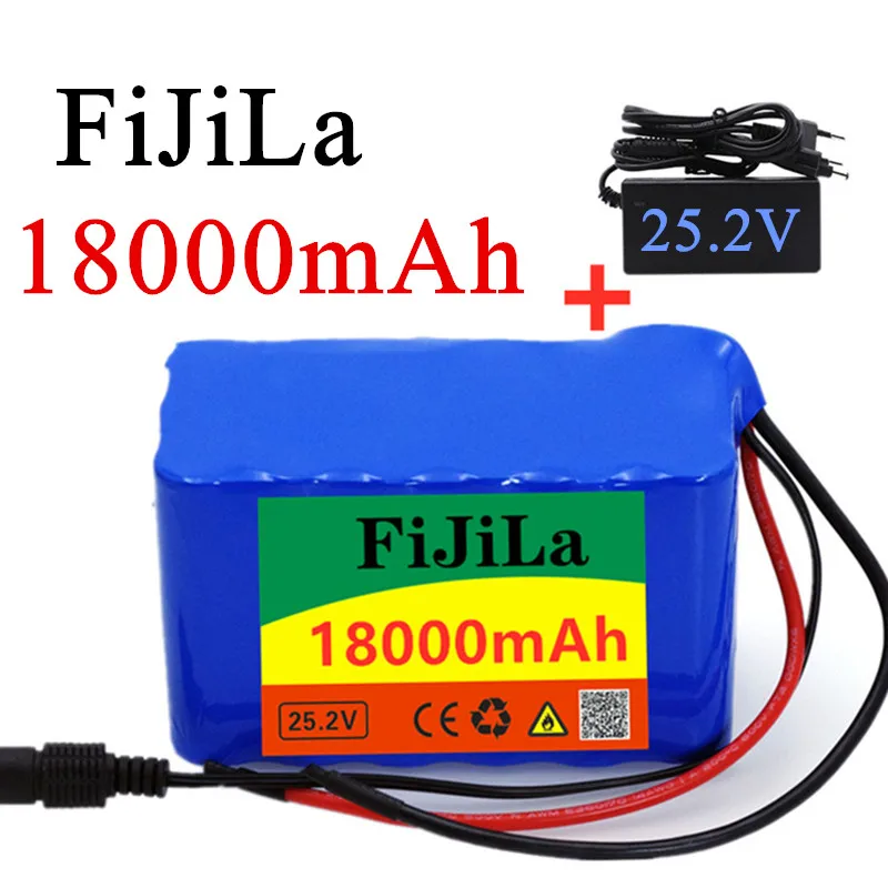 

Литиевая батарея 24 В 18650 Ач 6s3p 25,2, 18000 в, мАч, электрический велосипед, электромопед, литий-ионный аккумулятор с зарядным устройством