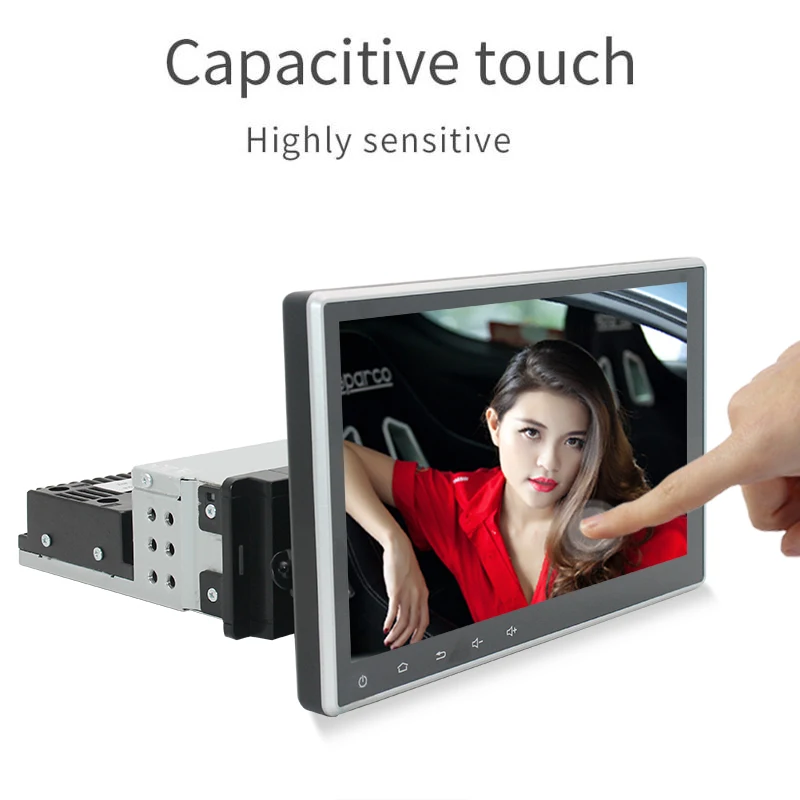 

Rotatable 1 din Android 10 Car radio for Universal car dvd player GPS navigation bt Car Multimedia audio Stereo