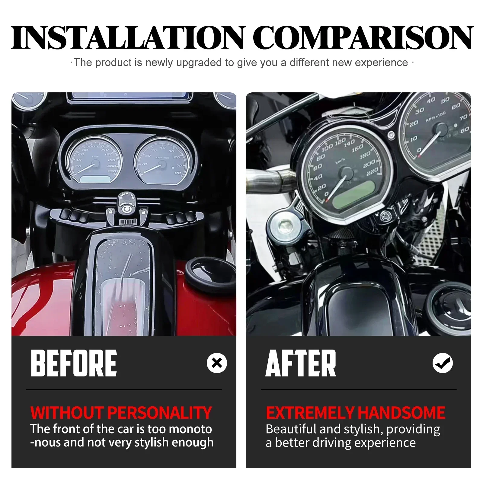 Мотоциклетный верхний тройной зажим для дерева комплект стояк на руль + крышка