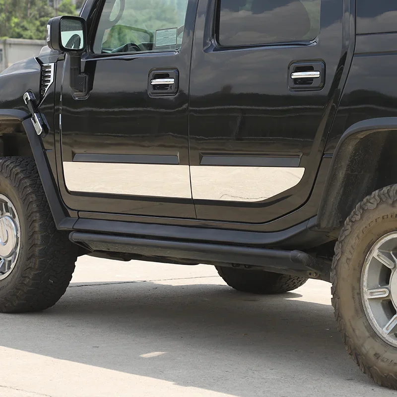 For Hummer H2 2003-2009 Stainless Steel Bright Silver Car Body Door Protective Trim Strips Stickers Exterior Accessories