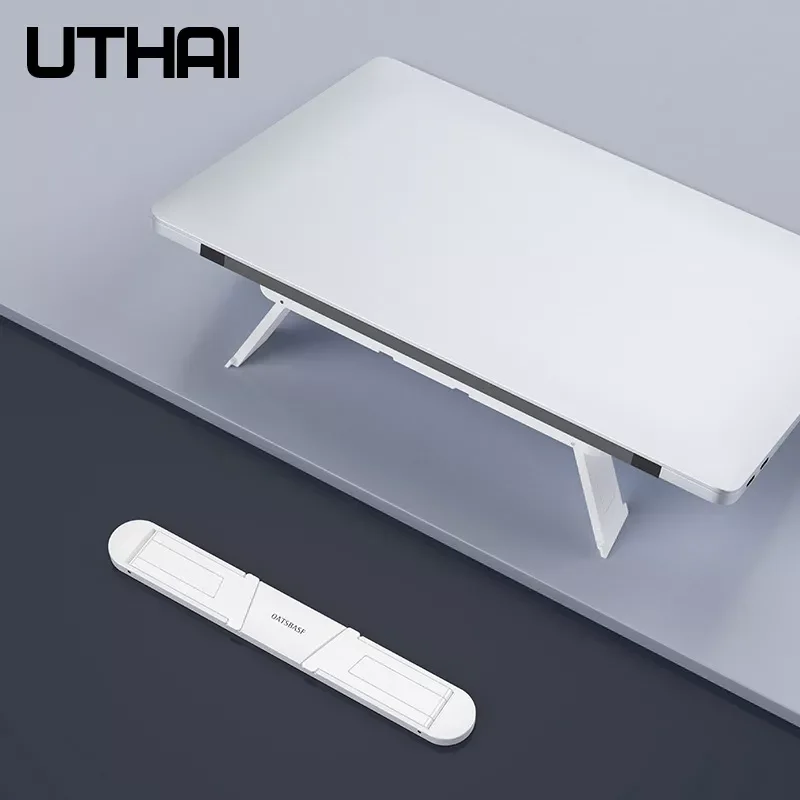 

UTHAI Desk Elevated Tadiator Hanging Vertical Support Foldable Portable Laptop Stand for Macbook Pro Air iPad Pro