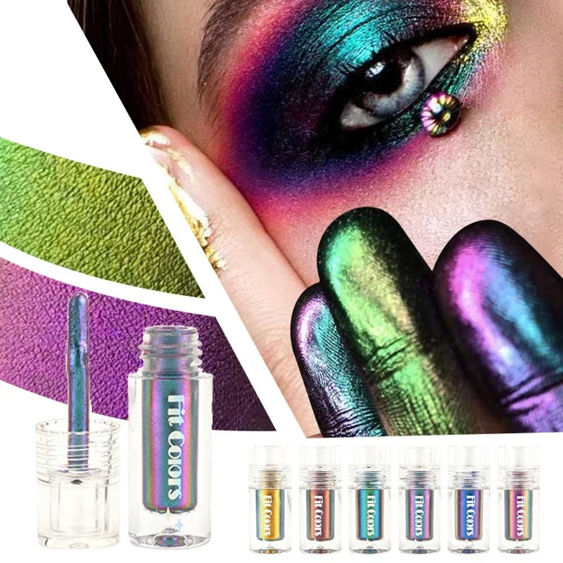 

Metallic Eyeshadow Powder Pigment Multi Chrome Liquid Eye Shadow Stick High Light Chameleon Glitter Eyeshadow Makeup Huda Beauty
