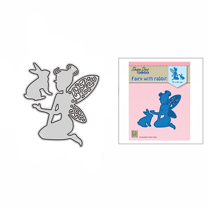 

Новинка 2023, металлические пресс-формы в виде Пасхальной Феи кролика для изготовления поздравительных открыток для скрапбукинга, рельефное декоративное ремесло