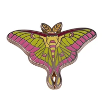 beautiful moth insects enamel pin wrap clothes lapel brooch fine badge fashion jewelry friend gift
