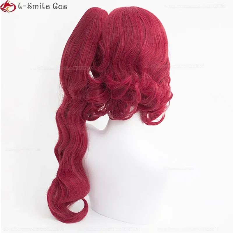 Teruko Okura Косплей Парик Аниме Bungo Stray Dogs 4th Парики Темно-красные термостойкие волосы