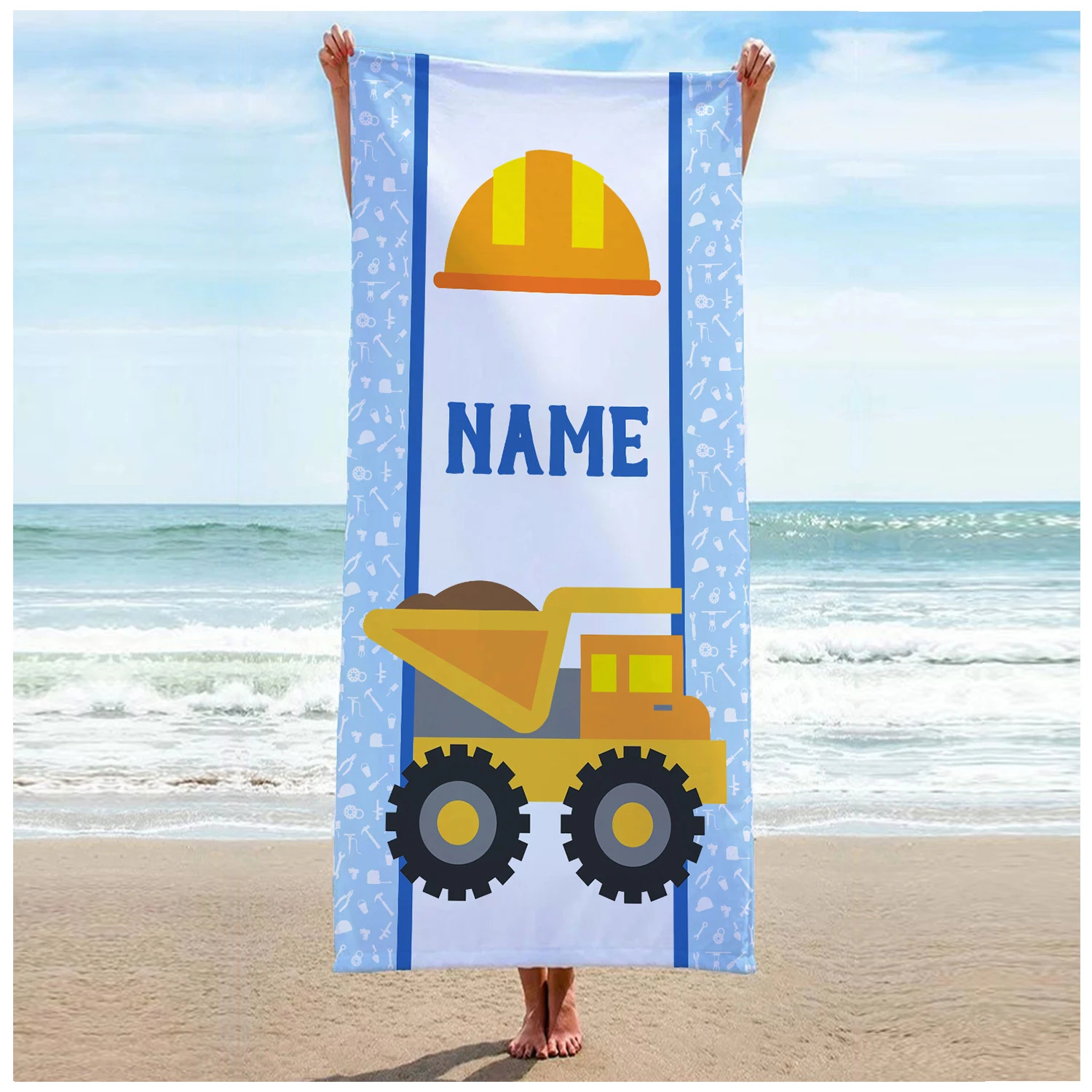 

LVYZIHO Kids Beach Towel Custom Beach Towel With Name, Gift for Teens, Bachelorette Party Towels - 28 x 60 Inches ( 70x150 CM )