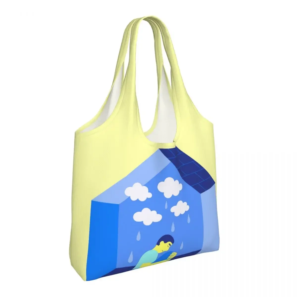 Сумка-тоут для покупок с депрессией женская уличная роспись художественная