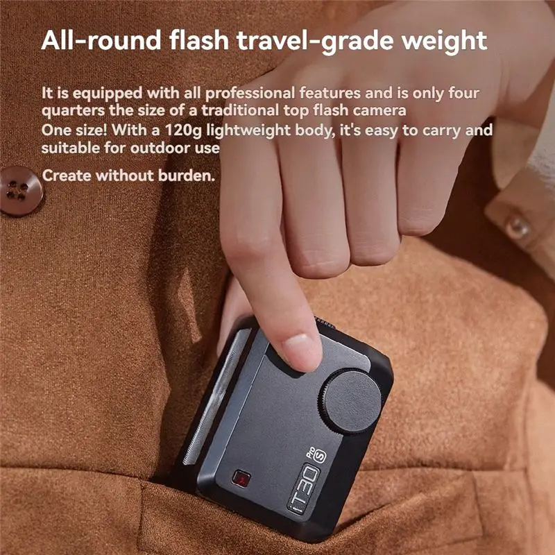 Фото T23C It30pro TTL-вспышка с высокоскоростной синхронизацией 1/8000S, беспроводная связь 2.4 ГГц, 2.8-дюймовый сенсорный экран для профессиональной фотографии, для Fuji A №2