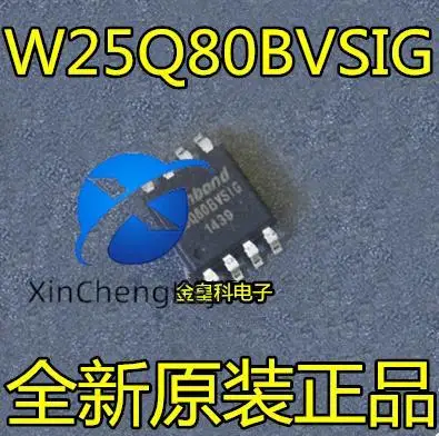 30 шт. Оригинальный Новый W25Q80 W25Q80BVSIG w25q80bvручная вспышка SPI 8 Мбит 1 Мб