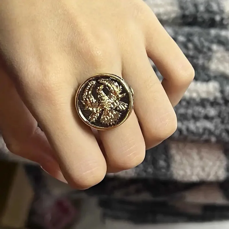 Винтажное кольцо с изображением дюны часть 2 Дом атреидов для мужчин и женщин