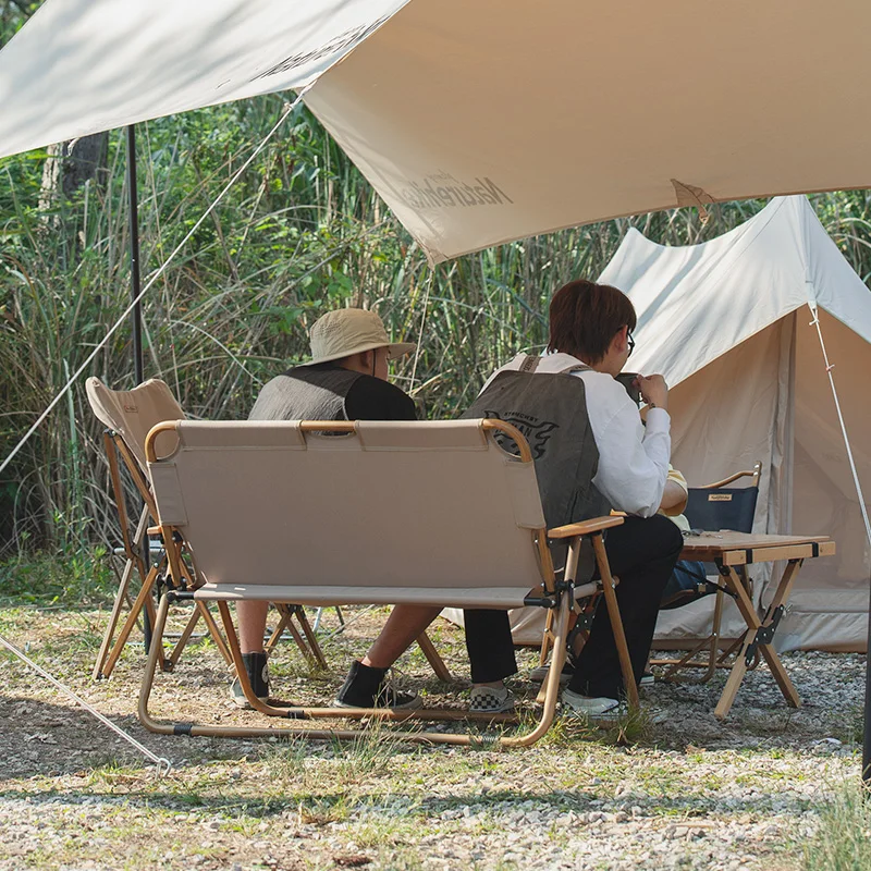 

Outdoor Double Beach Chairs Fishing Picnic Travel Portable Camping Folding Beach Chairs Recliner Chair Silla Plegable Furniture