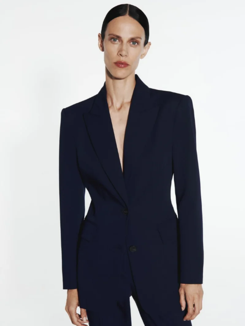 

2023 New Arrival Hot Sale in Suit Women's Waist Slimming Commuter Casual Jacket Single-breasted Buckle With Pockets Woman Coat