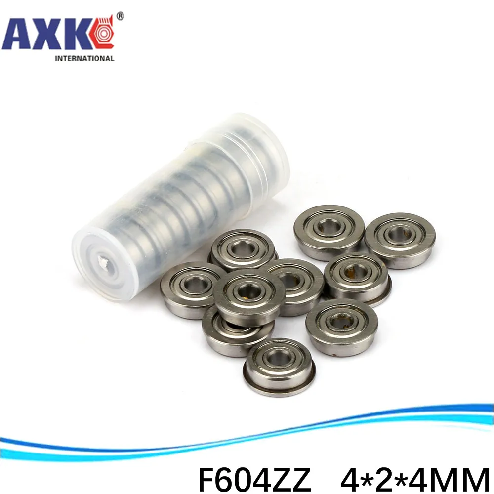 

10pcs Free Shipping Flange Bushing Ball Bearings F604ZZ 4*12*4 Mm * Inch Bearing AXK Steel Deep Groove Ra 0.8 Machinery Nanjing