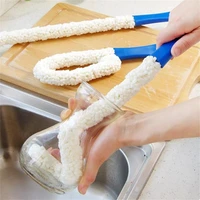 multi function long cleaning brush foam bottle decanter wine glass bar kitchen cleaner brush flexible long cleaning cup brush