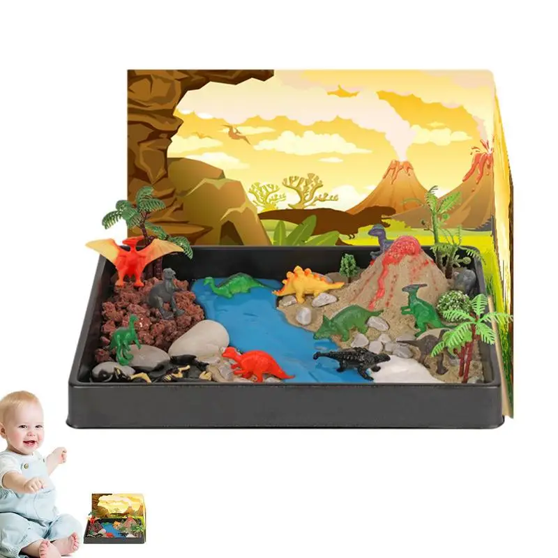 Игрушечный набор вулканических динозавров