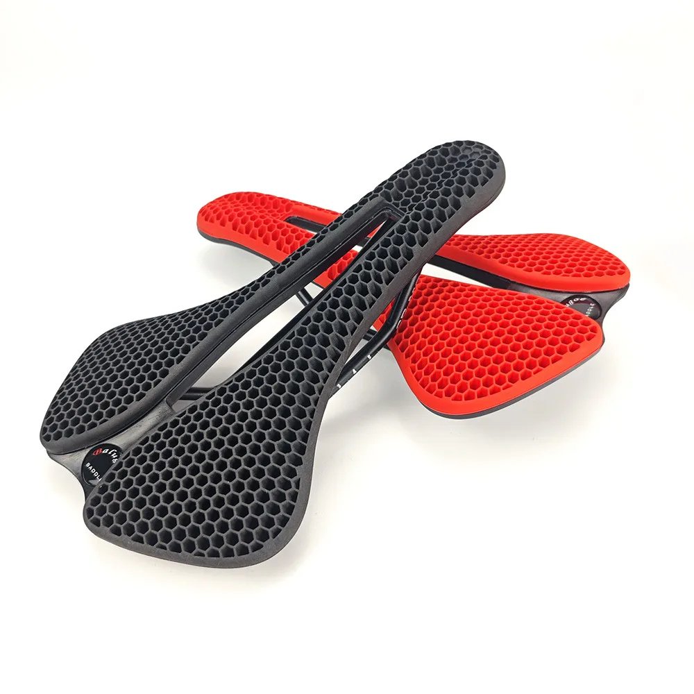 Светящееся велосипедное седло MTB дорожное 3D сиденье из PA-волокна сверхлегкое