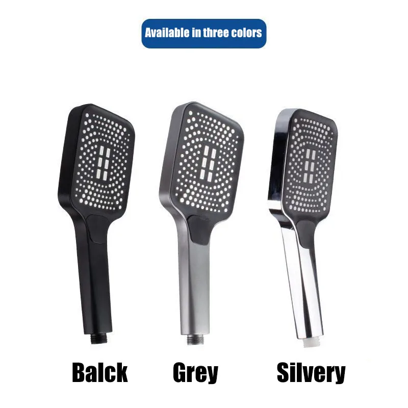 3-режимная Насадка Для Душа С Большой Панелью Вращающаяся Воды Портативные