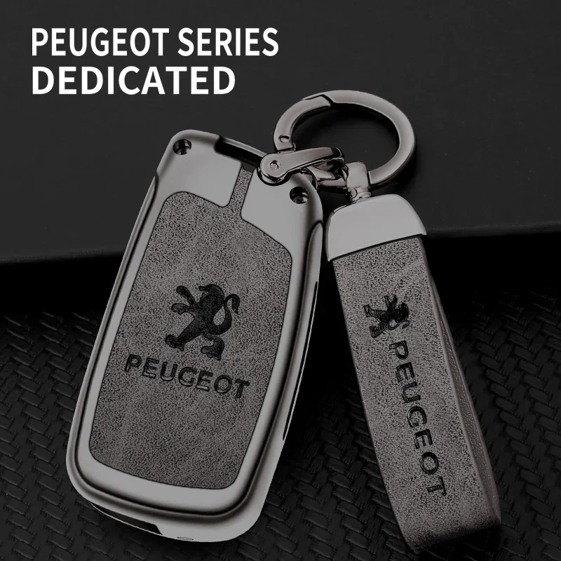 Кожаный чехол для ключей из цинкового сплава чехол-держатель Peugeot 308 gt line sw t9
