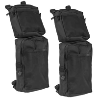 2pcs waterproof 600d oxford atv fender bags atv tank saddle bags cargo storage hunting bag for tank accessories