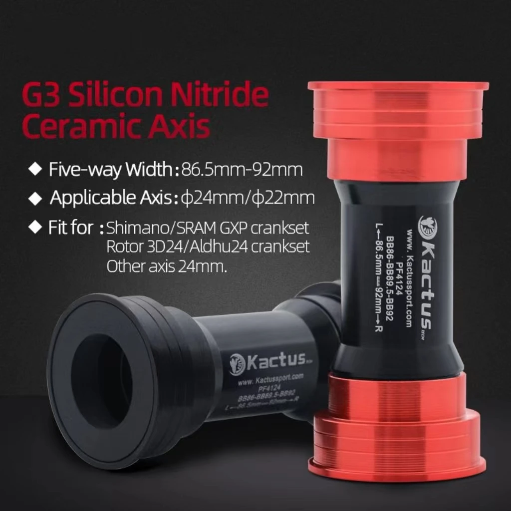 Bottom Bracket PF4124 BB86 BB92 41mm Width 86.5-92 Ceramic Bearing 24mm Crankset Bike Parts