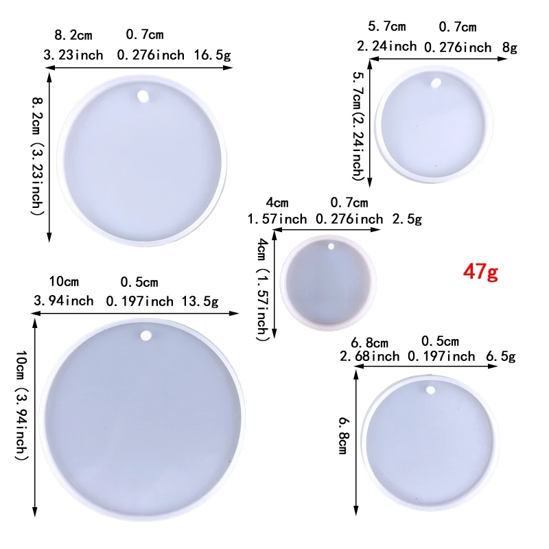 Формы для клея сделай сам круглая заготовка кулона-ключа пяти размеров