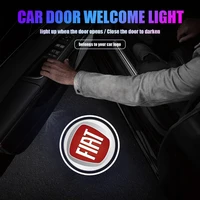 12pcs car hd projector lamp car door wireless welcome light led decoration for fiat punto 500 bravo croma abarth 124 600 ducato