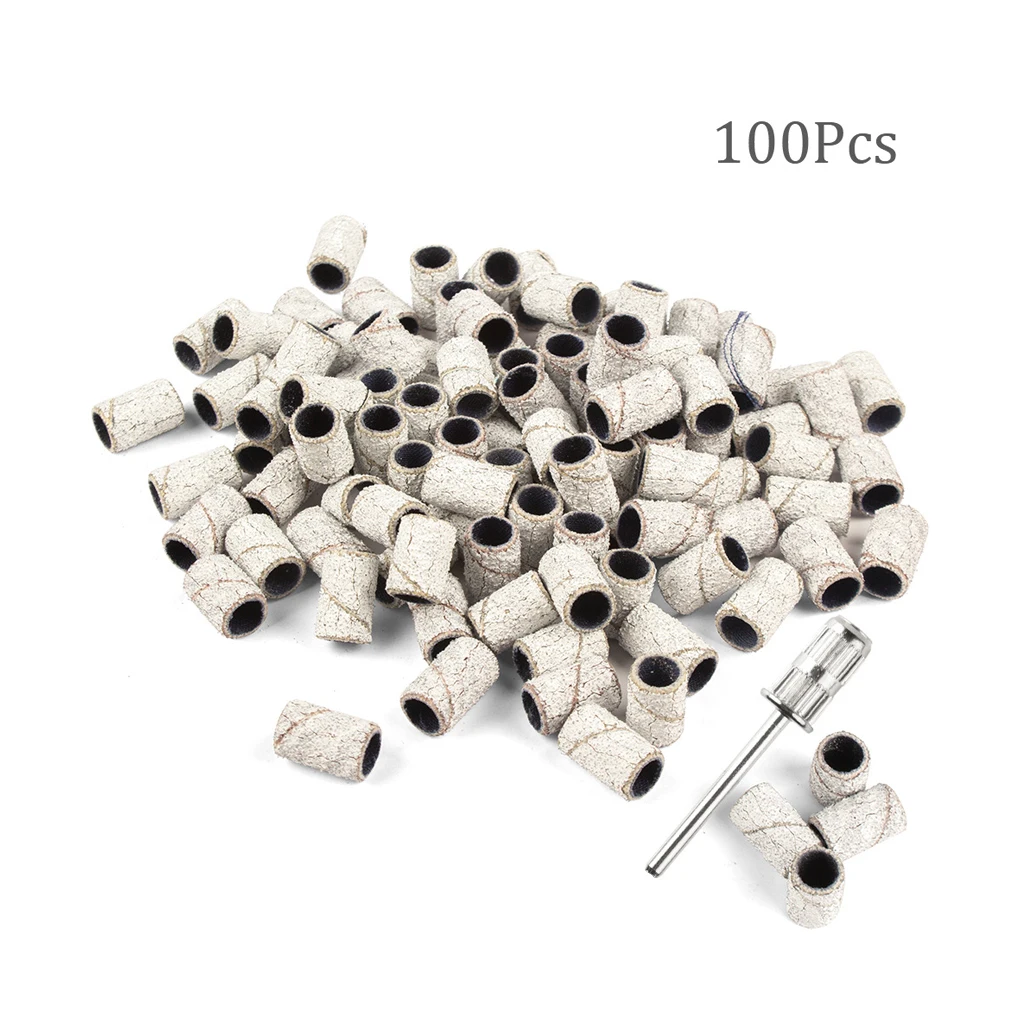 100 шт. набор портативный шлифовальный барабан ассортимент спа девушки ногтей