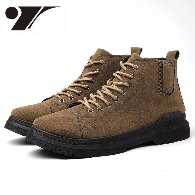 

New Martin Boots Trendy High Top Men Shoes Thick-Soled Outdoor Work Shoes Casual Martin Men Shoes Designer Sneaks