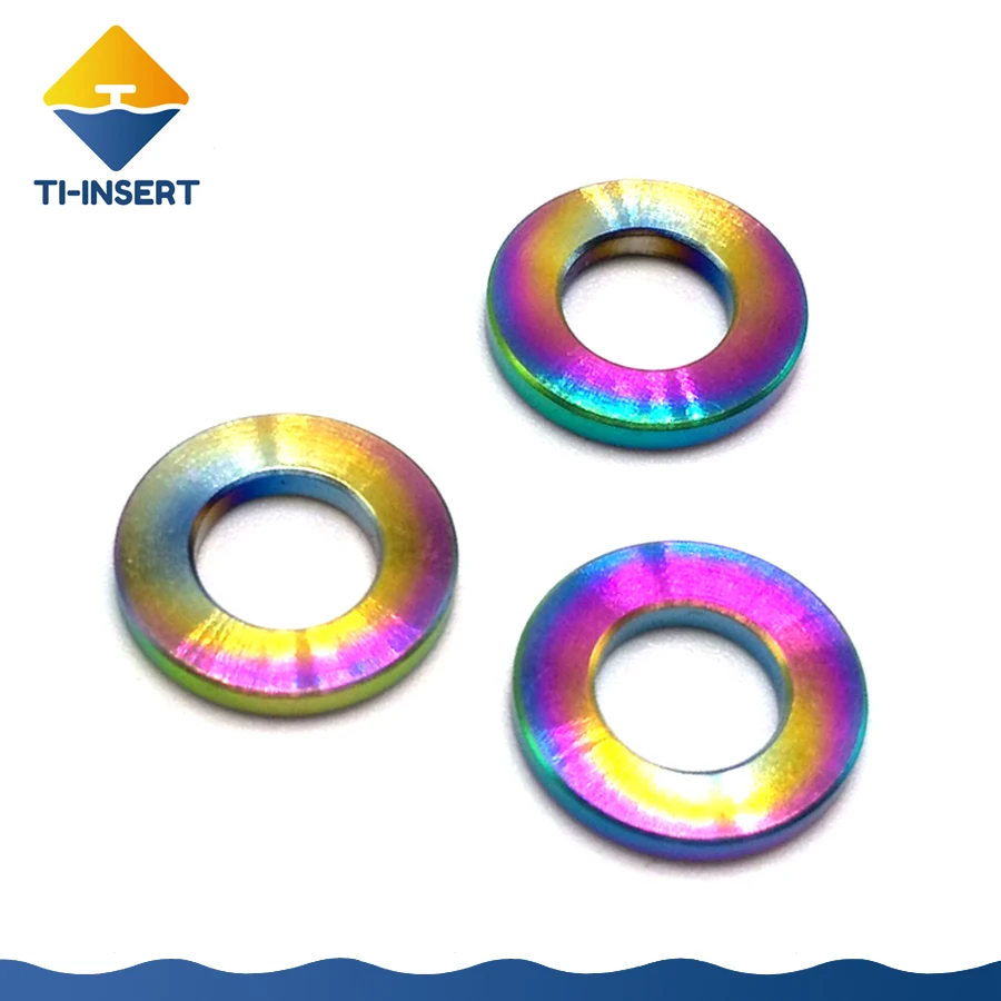 M5-M10 TC4 титановые плоские шайбы устойчивые к коррозии крепежи E014