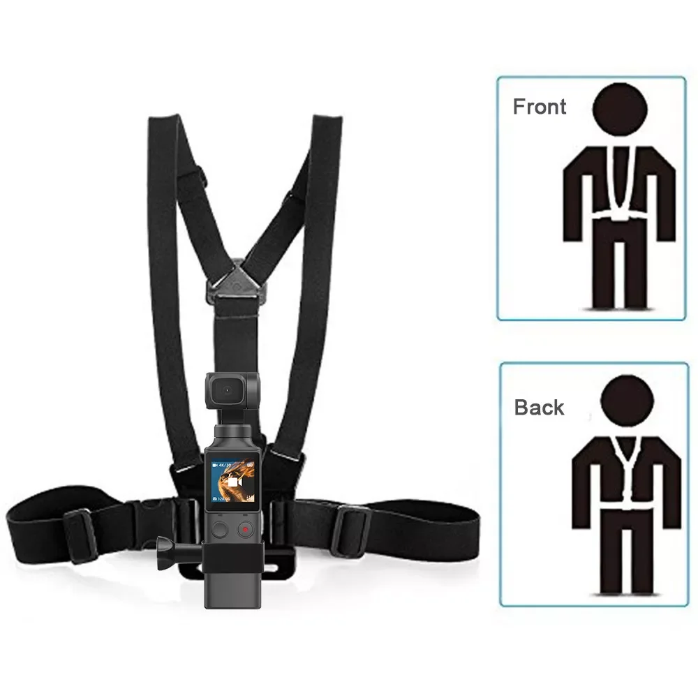

Outdoor Activity Chest Strap Double Shoulder Adjustable Straps For FIMI PALM Handheld Gimbal Camera Chest Fixing Accessories