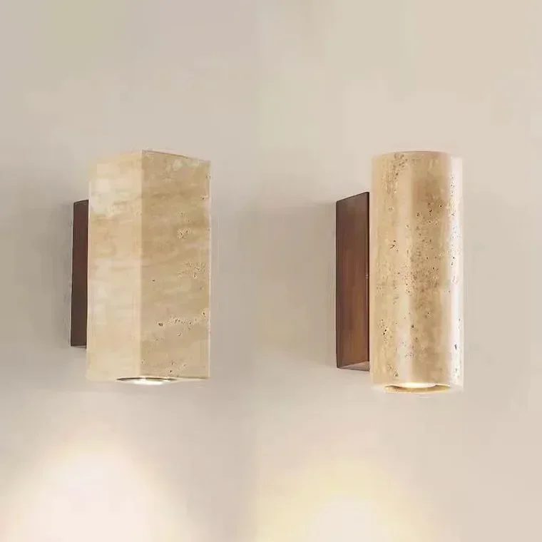 Художественный настенный светильник Wabi-sabi Искусственная каменная стена в стиле