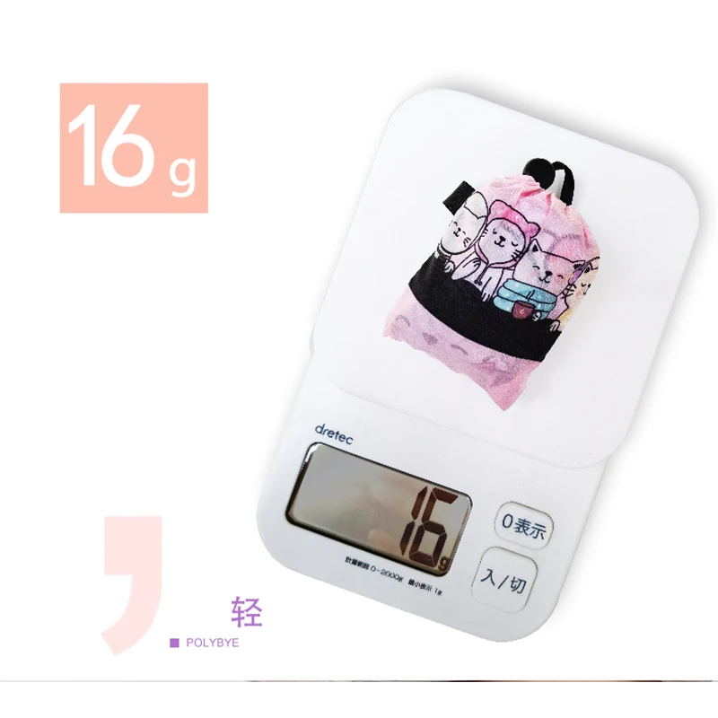 Нейлоновая Складная многоразовая сумка для покупок Polybye маленькая сумка-тоут