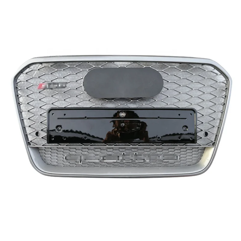 

Car Grill Low Price Custom Car GRILLE WITH QUATTRO (CAVIAR MESH) Use For Auto For RS6 2013 2014