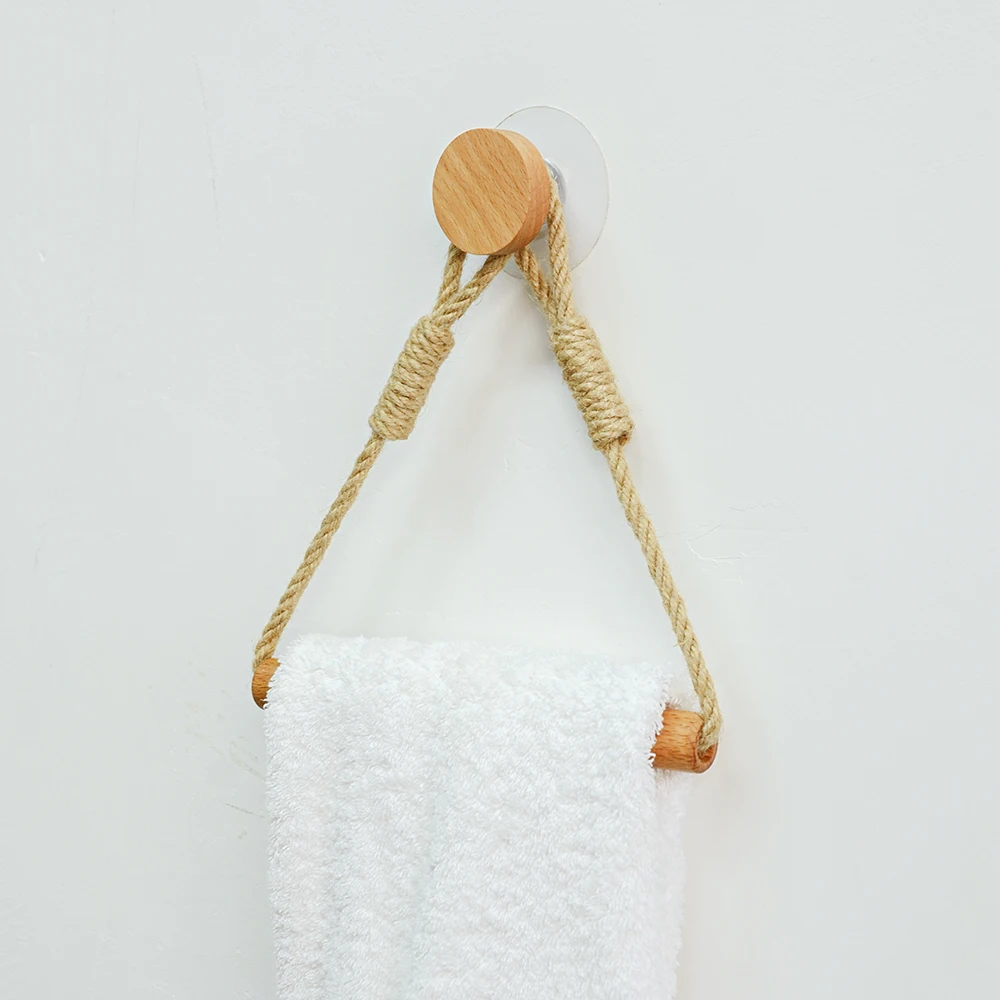 

Wooden Toilet paper holder Bathroom accessories Nail-free Paper Towel Tissue Holder Wall Mounted Triangle Toilet Towel Holder