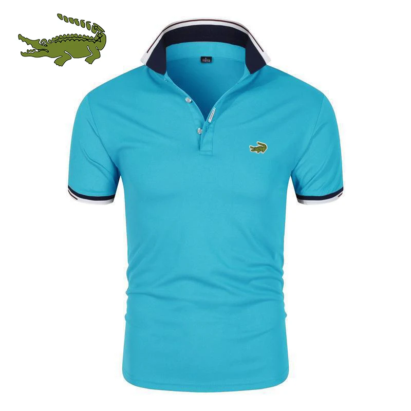 

2022 Summer new lapel short-sleeved t-shirt men's fashion brand printing loose half-sleeved T-shirt polo shirt top men's clothin