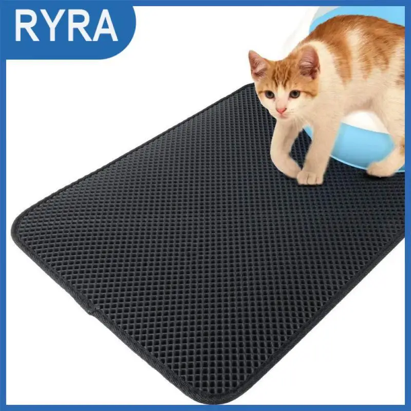 

Pet Cat Litter Mat Double Layer Litter Cat Bed Pads Trapping Pets Litter Box Mat Pet Product Bed For Cats House Clean mat
