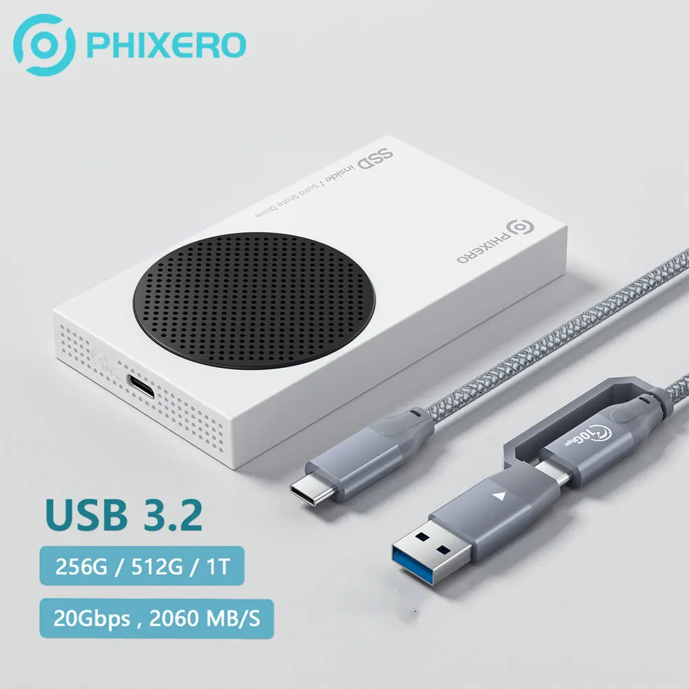 

PHIXERO External Solid State Drive Portable SSD Xbox 1TB 512GB 256GB PSSD Hard Disk 1T 256G 512G HD Disc USB 3.2 for PC Laptop