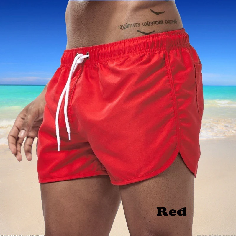 

Новинка лета 2023, мужские пляжные шорты для фитнеса, мужская летняя дышащая Спортивная одежда для тренировок в тренажерном зале, пляжные шорты для бега