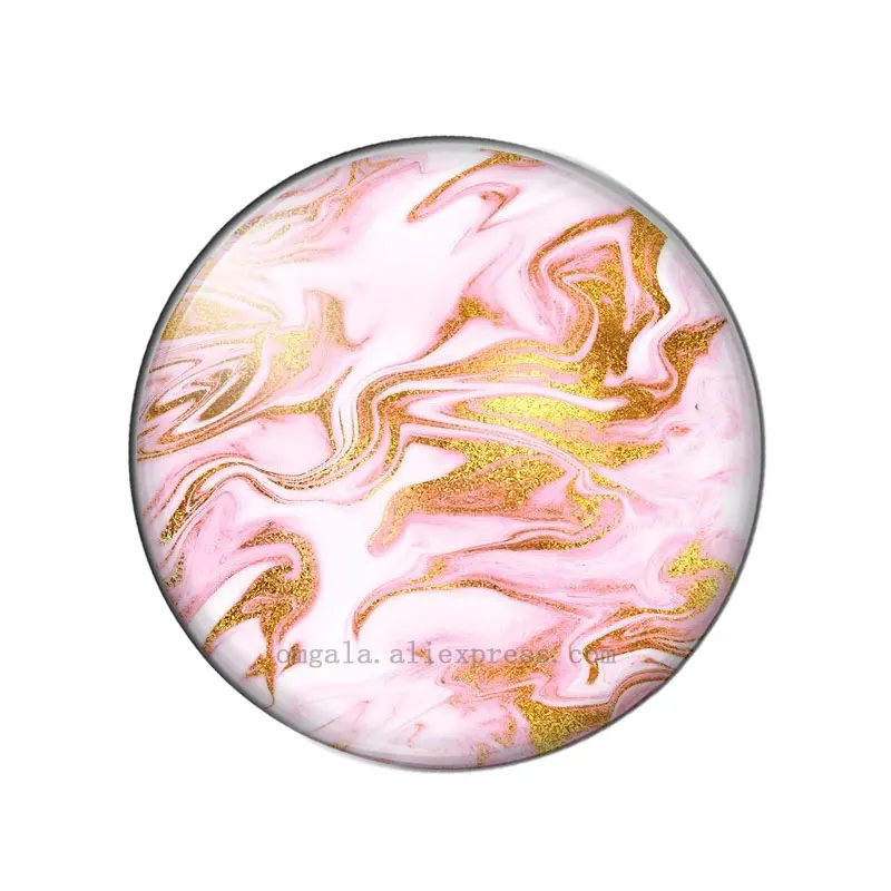 Золотисто-розовые текстуурные узоры из камня для иммации 12 мм/18 мм/20 мм/25 мм
