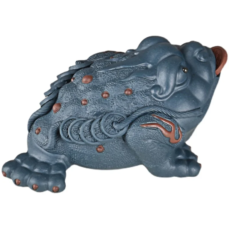 Yixing бутик с фиолетовым песком Золотая жаба НЕОБРАБОТАННАЯ руда ручной работы