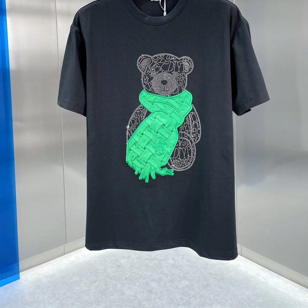 

Роскошная брендовая женская футболка Sorona унисекс, высококачественные повседневные модные топы, дизайнерские классические свободные футбо...